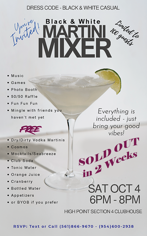Martini Mixer Flyer