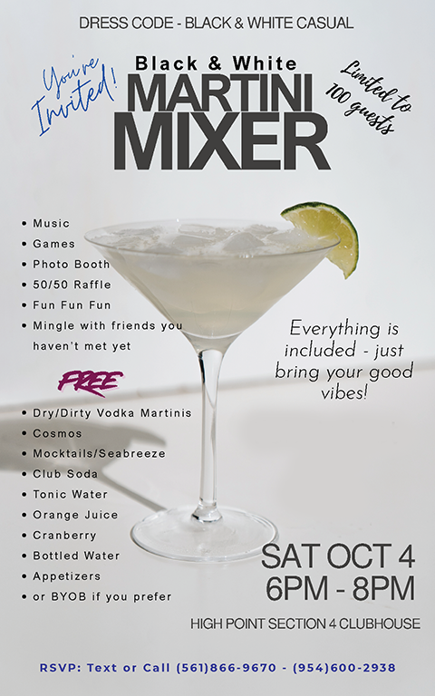 Martini Mixer Flyer